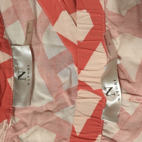 N Natori 2 piece Soho Geo print Challis Pajama Set Size XL - Picture 12 of 13